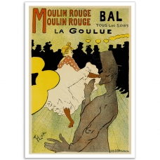 Art Nouveau Poster - Moulin Rouge, Lautrec